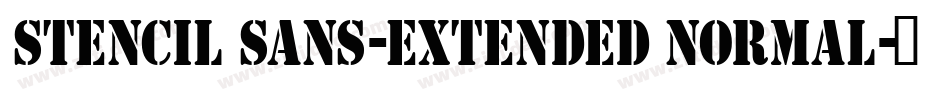 Stencil Sans-Extended Normal字体转换
